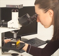A NanoSight LM-10 nanoparticle characterization system as used at Saarland University in Germany
