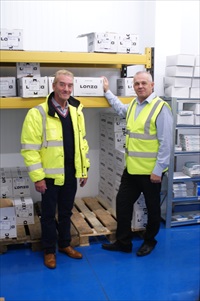 Peter Lister, Operations Director with Andy Kingston, Warehouse Manager