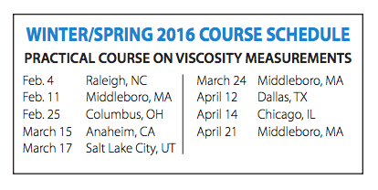 Practical Course on Viscosity Measurements