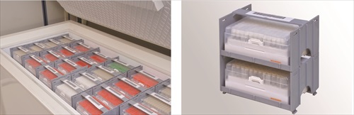 Stackable Chest Freezer Racks Improve Sample Storage