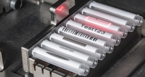 Tubes with Laser-etched codings