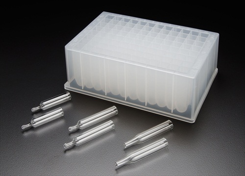 Tapered Glass Inserts for Standard 96-Well Microplates 