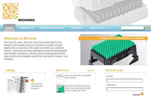 Micronic Launches Informative Multi-media Sample Storage Website