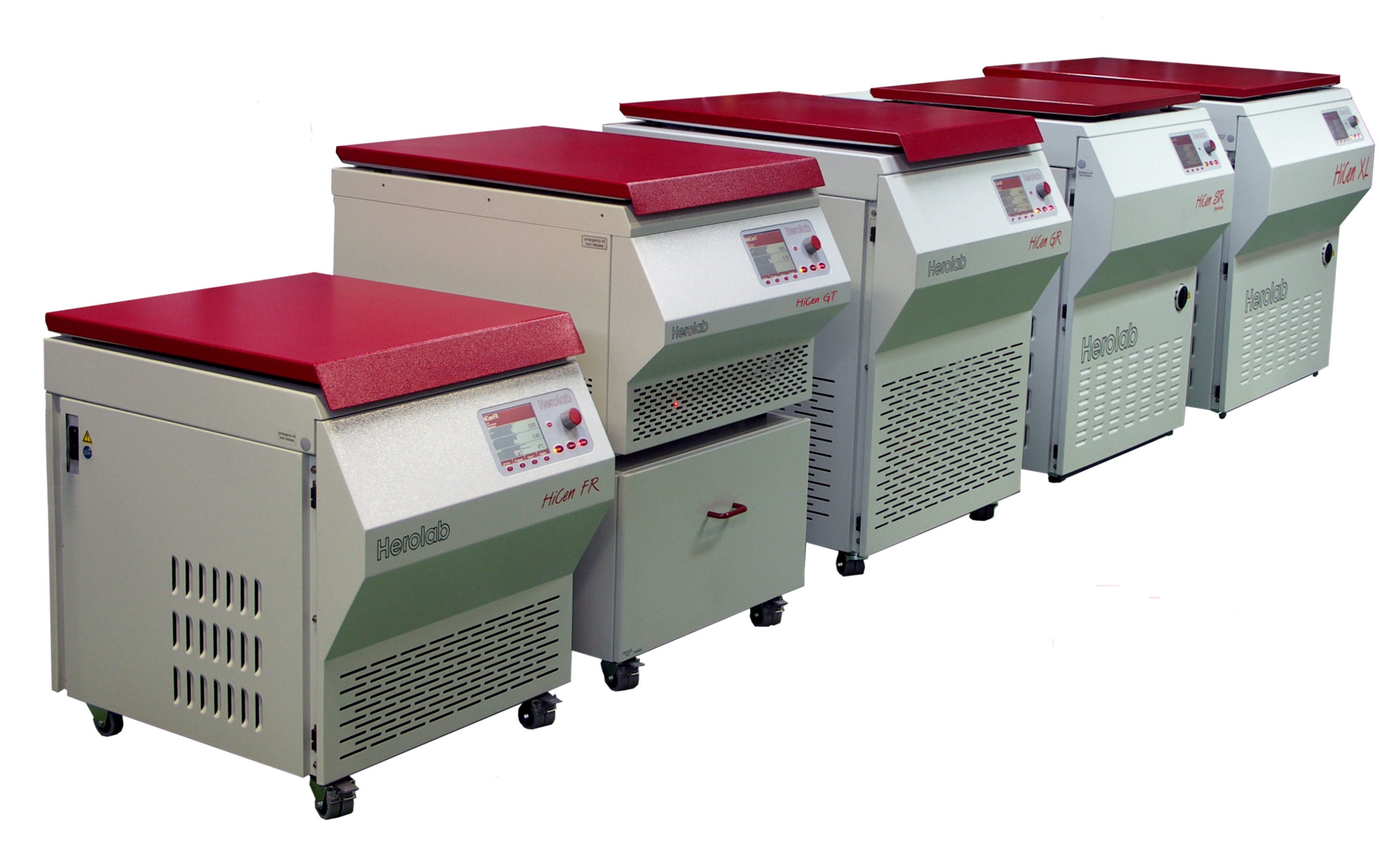 The Herolab HiCen centrifuge range