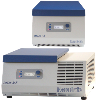 Blue Line centrifuges from Herolab