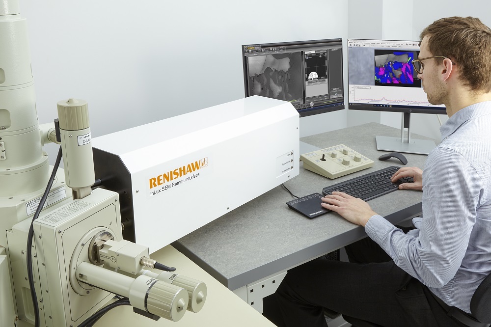 renishaw-launches-the-inlux-sem-raman-interface